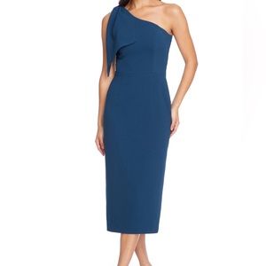 Dress the Population Blue One Shoulder Dress